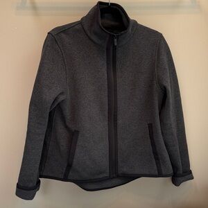 Lululemon Charcoal Fleece Gray Zip-Up Jacket